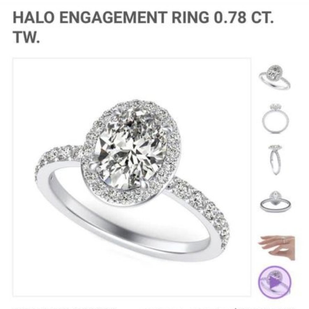 Engagement Ring & Wedding Rings